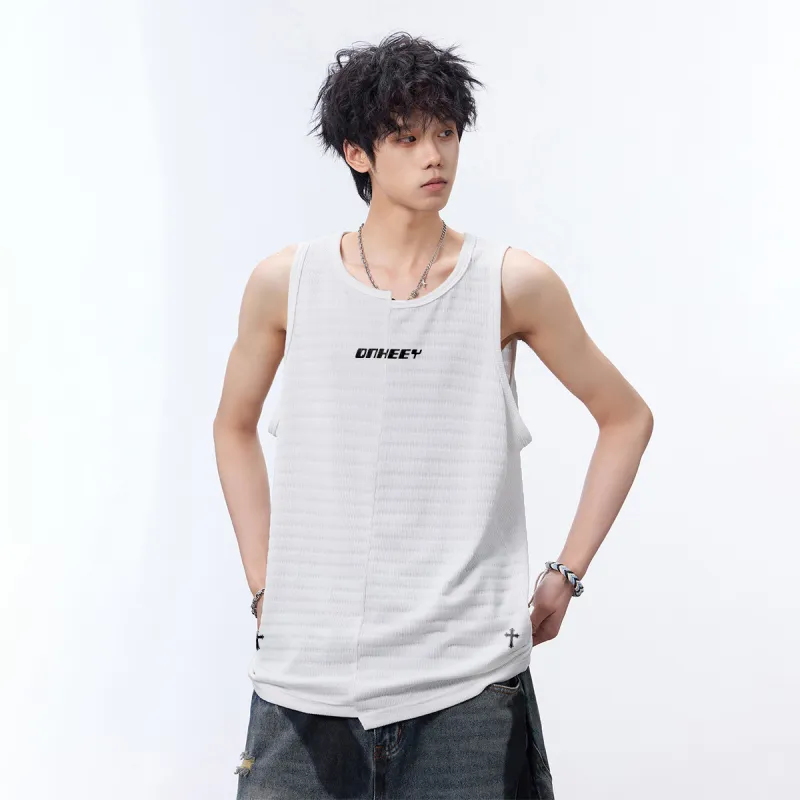 Qnxeey Tank Tops Unisex-9