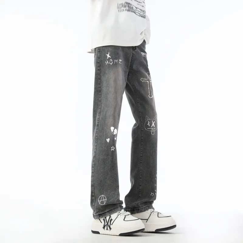 Qnxeey Jeans Unisex-55