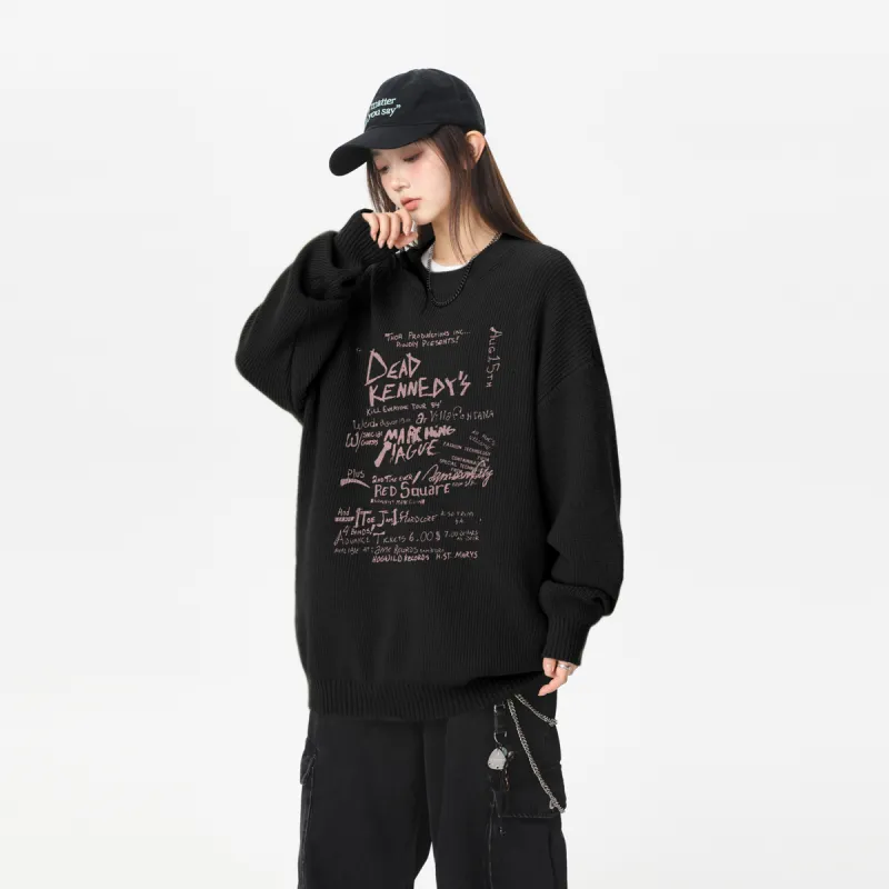 Qnxeey Knitwear Unisex-3