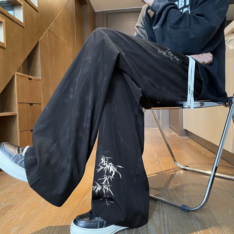 Qnxeey Casual Pants Unisex-5
