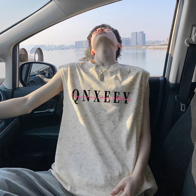 Qnxeey Tank Tops Unisex-9