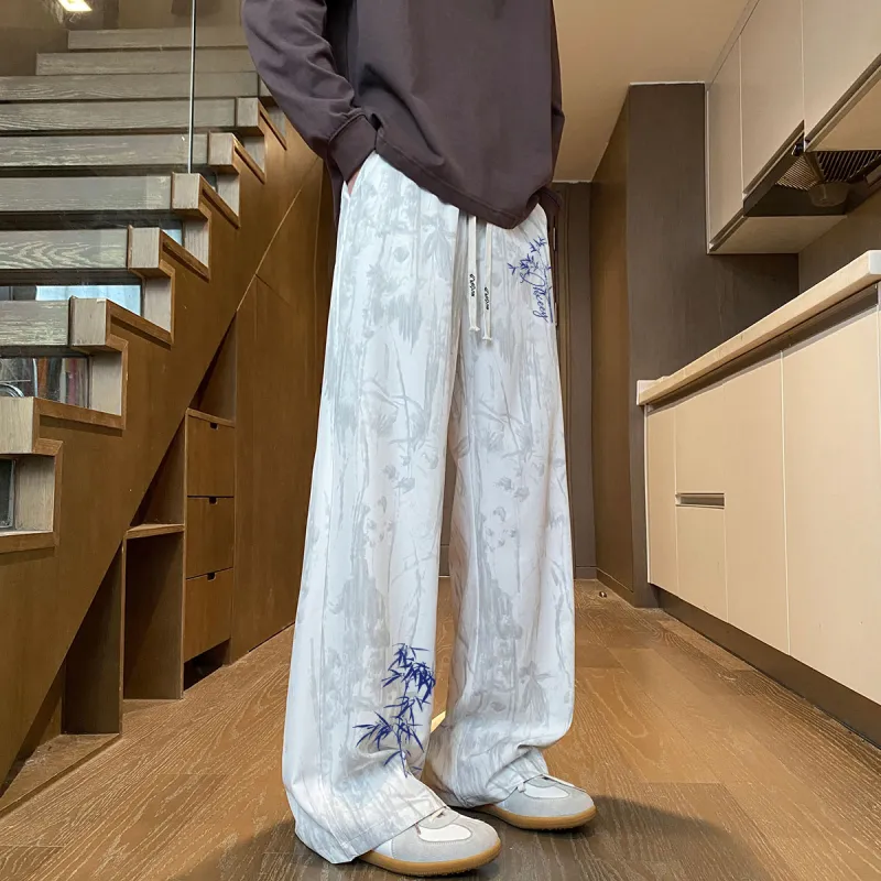 Qnxeey Casual Pants Unisex-9