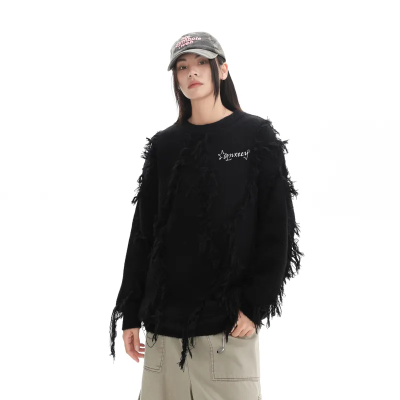 Qnxeey Sweaters Unisex-4