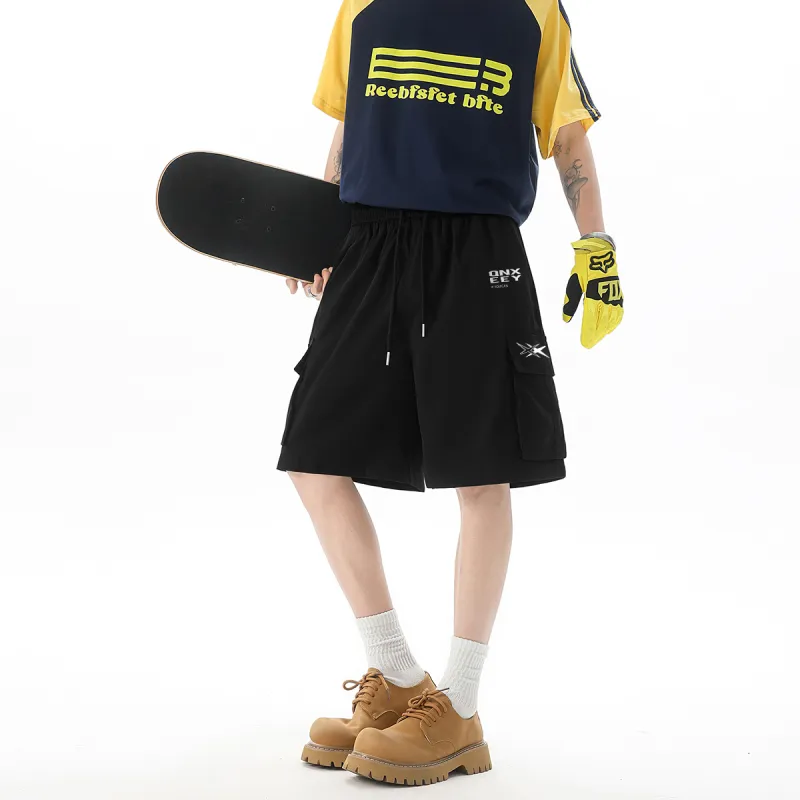 Qnxeey Cargo Shorts Unisex-5