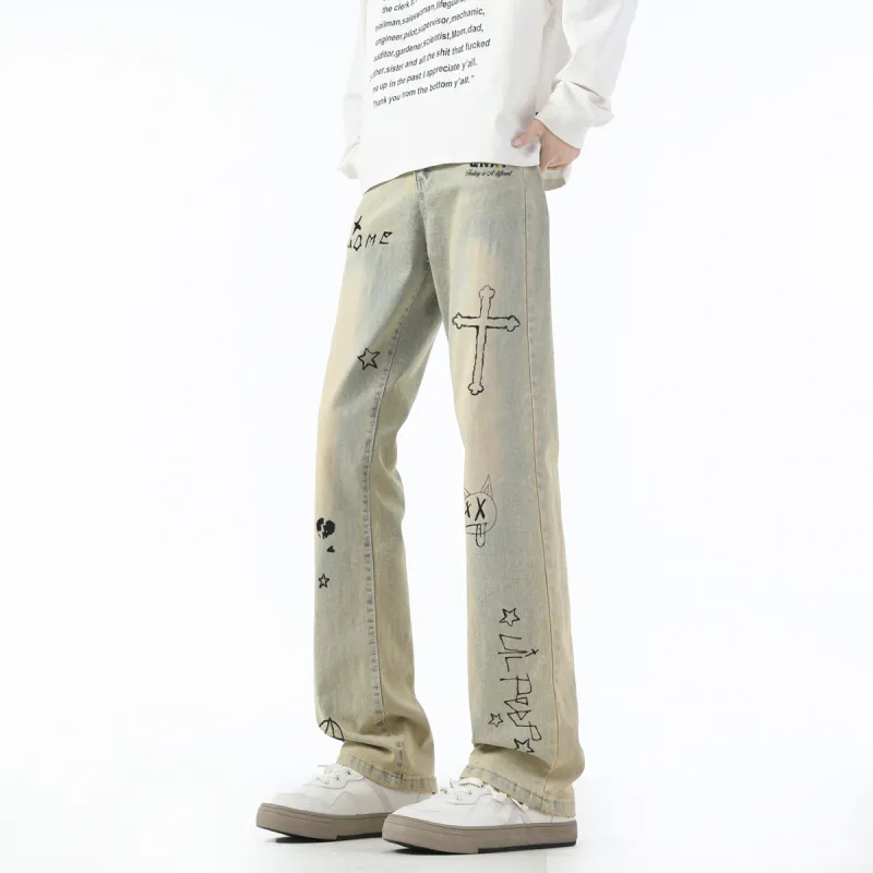 Qnxeey Jeans Unisex-15