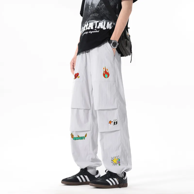 Qnxeey Casual Pants Unisex-5