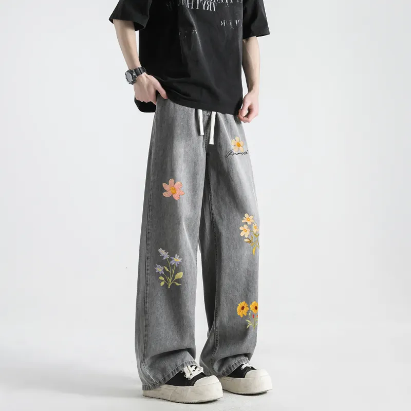 Qnxeey Jeans Unisex-15