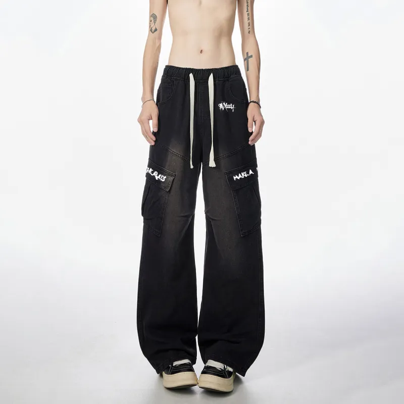 Qnxeey Jeans Unisex-2