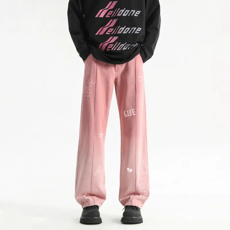 Qnxeey Jeans Unisex-14