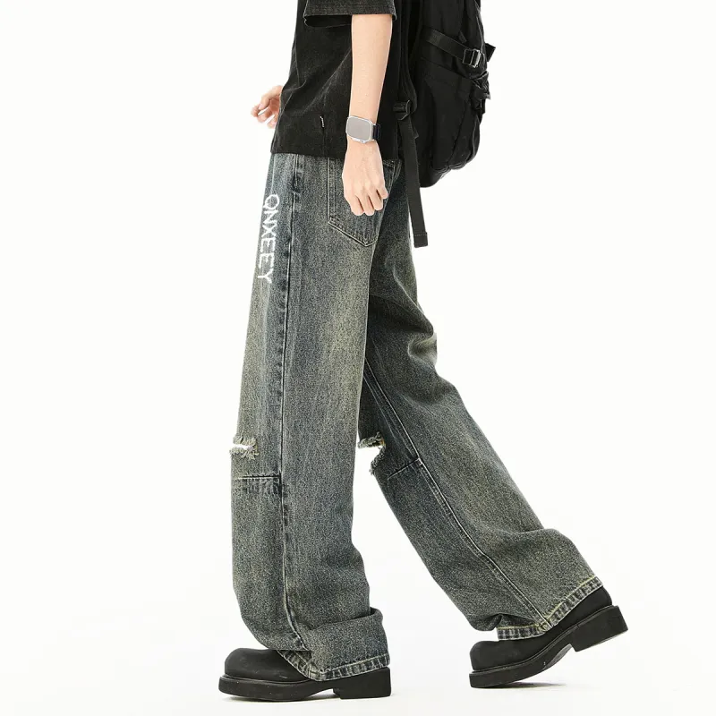 Qnxeey Jeans Unisex-5