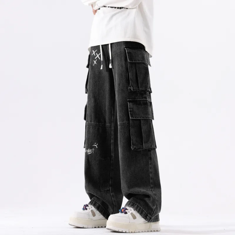 Qnxeey Jeans Unisex-4