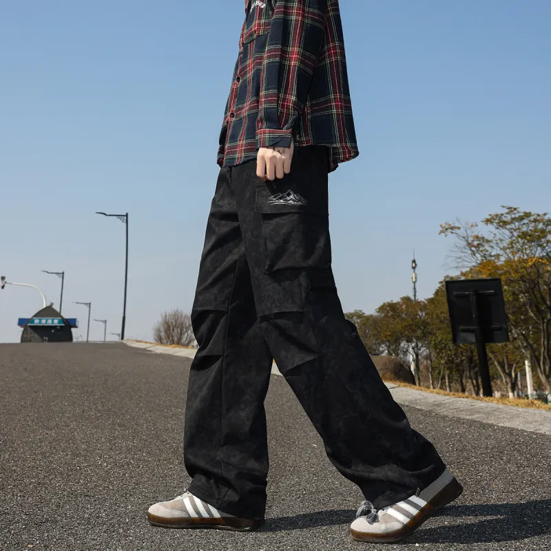 Qnxeey Casual Pants Unisex-5