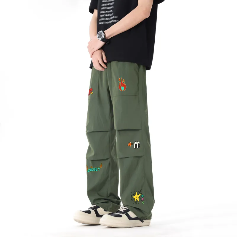 Qnxeey Casual Pants Unisex-15