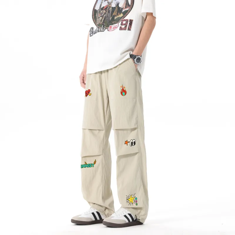 Qnxeey Casual Pants Unisex-20
