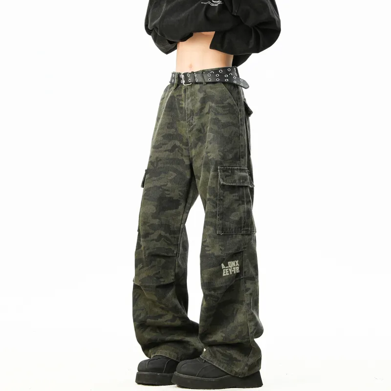 Qnxeey Cargo Pants Unisex-11