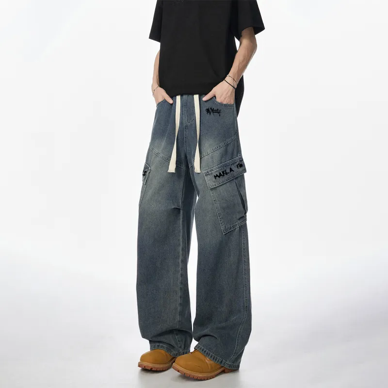Qnxeey Jeans Unisex-14