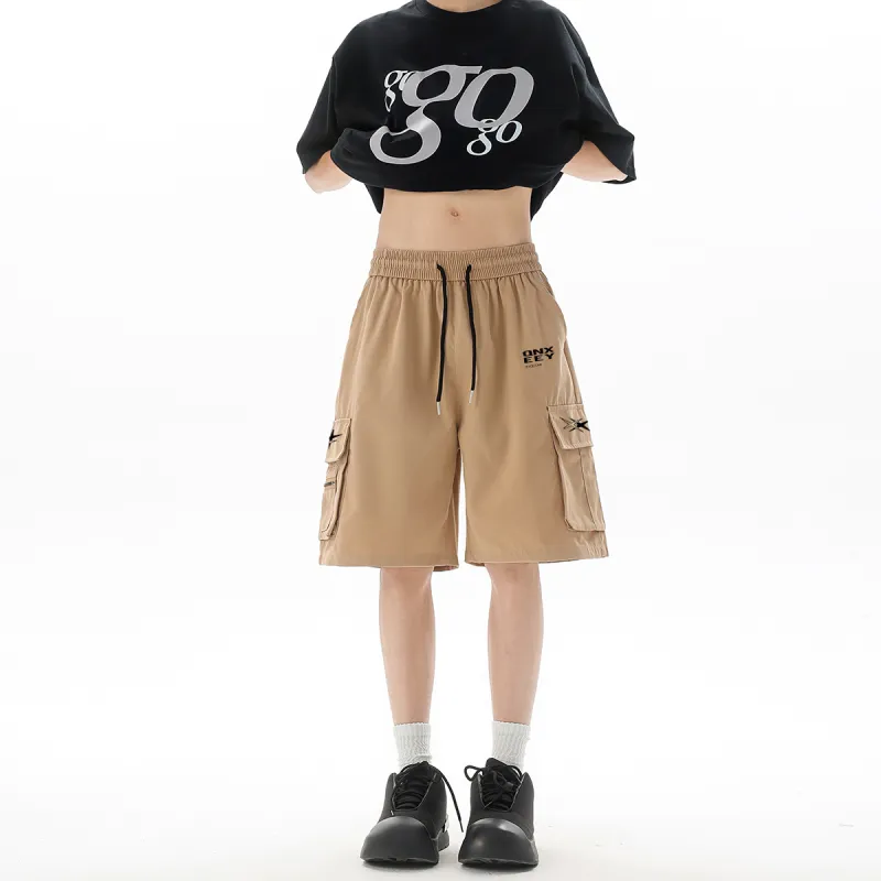 Qnxeey Cargo Shorts Unisex-15