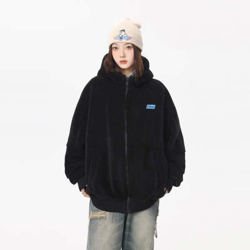 Qnxeey Velvet Jackets Unisex-3