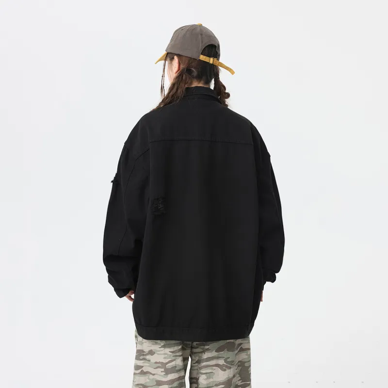 Qnxeey Denim Jackets Unisex-25