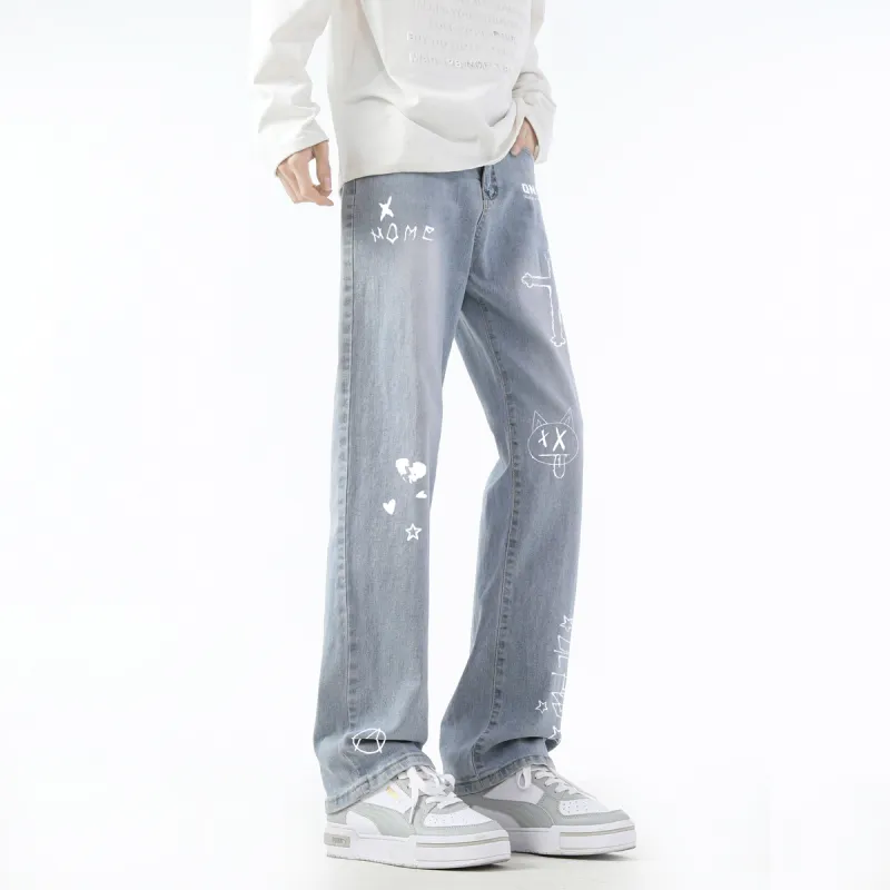 Qnxeey Jeans Unisex-75