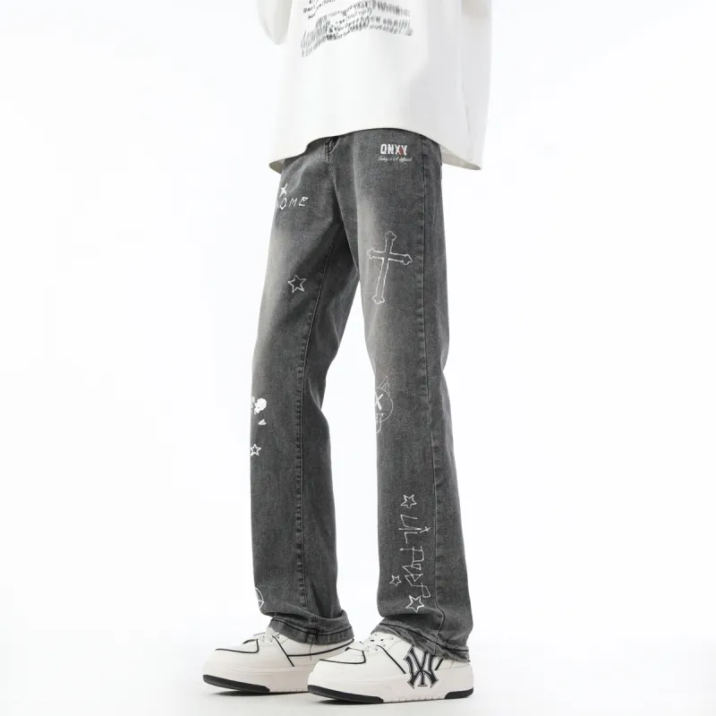 Qnxeey Jeans Unisex-26