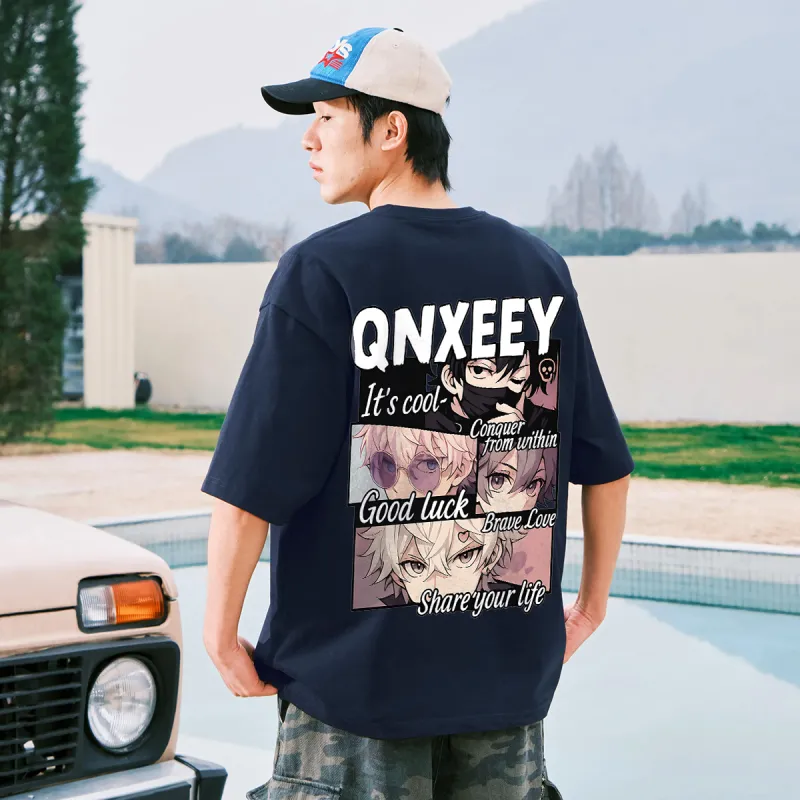 Qnxeey T Shirts Unisex-24