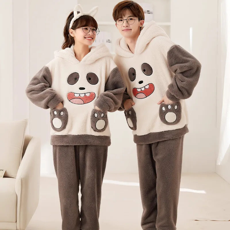 Lan Miao Pajama Set Unisex Shopping Bag Brown-4