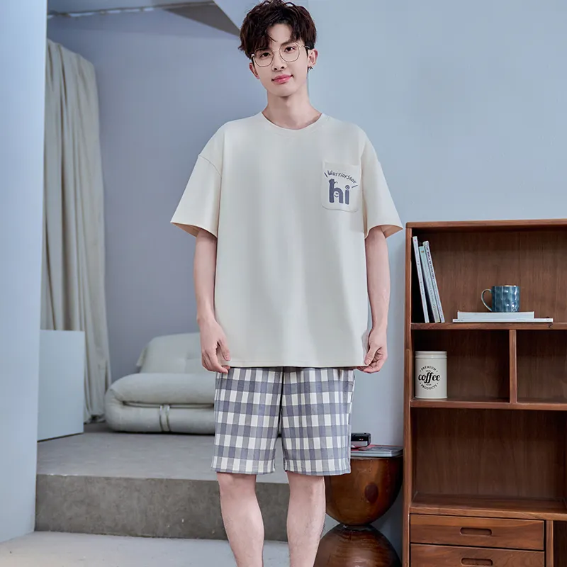 Lan Miao Pajama Set Men's Image Color-4