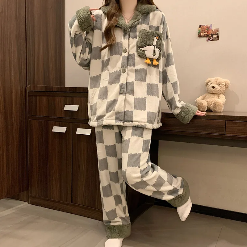 Lan Miao Pajama Set Women's Green-4