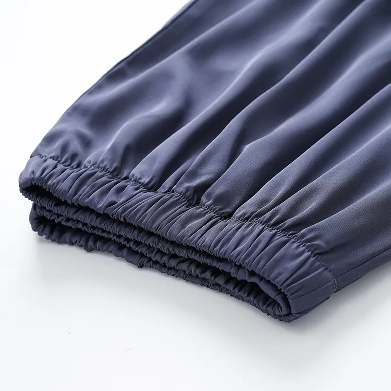 Lan Miao Pajama Pants Men's Navy Blue-2