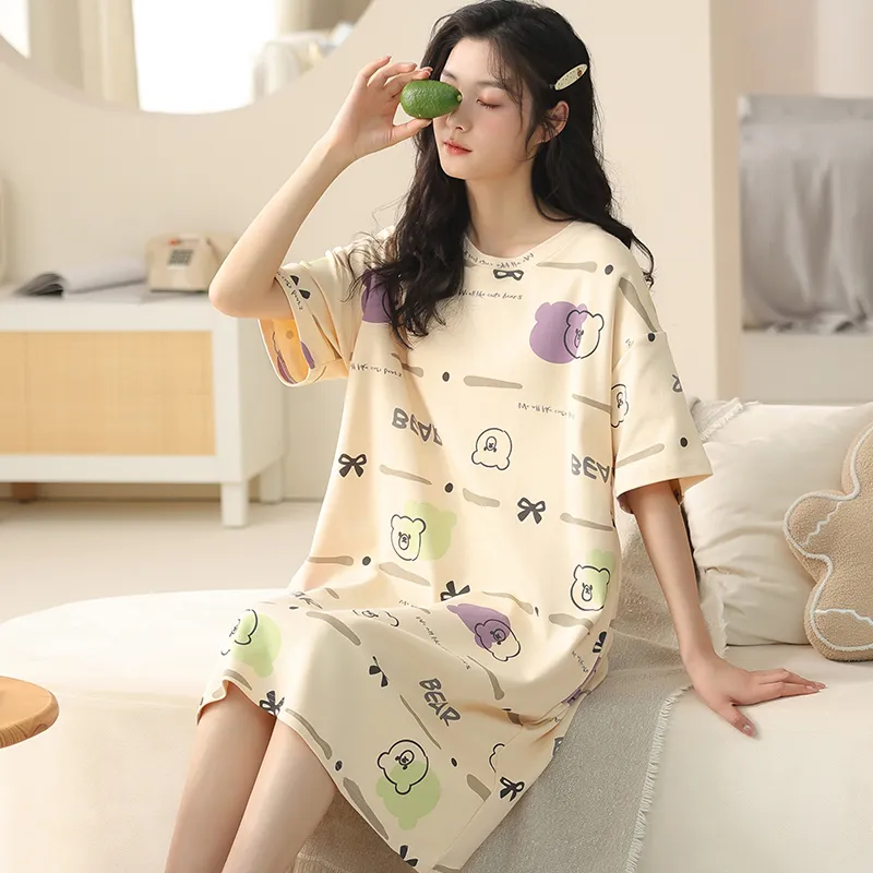 Lan Miao Nightgown Women's Image Color-2