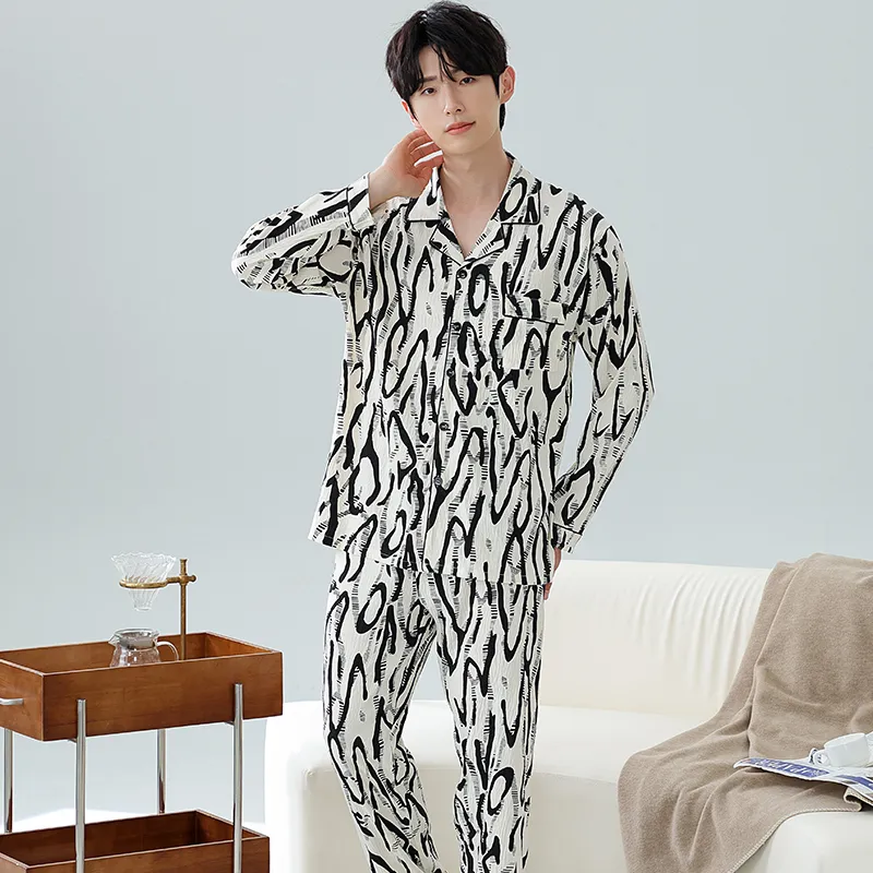 Lan Miao Pajama Set Men's Image Color-4