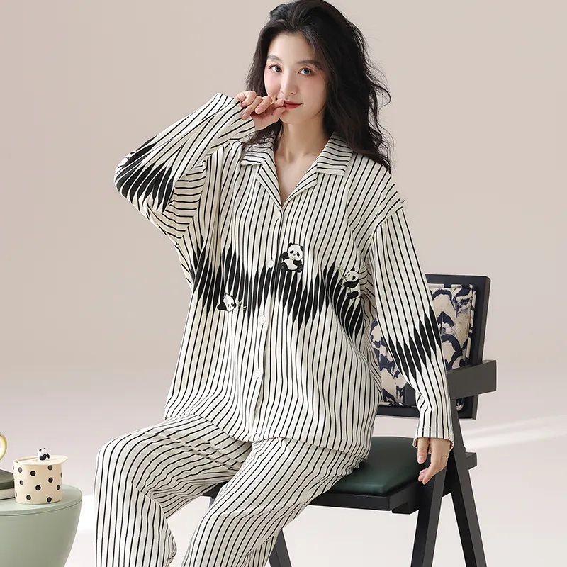 Lan Miao Pajama Set Women's Black-27