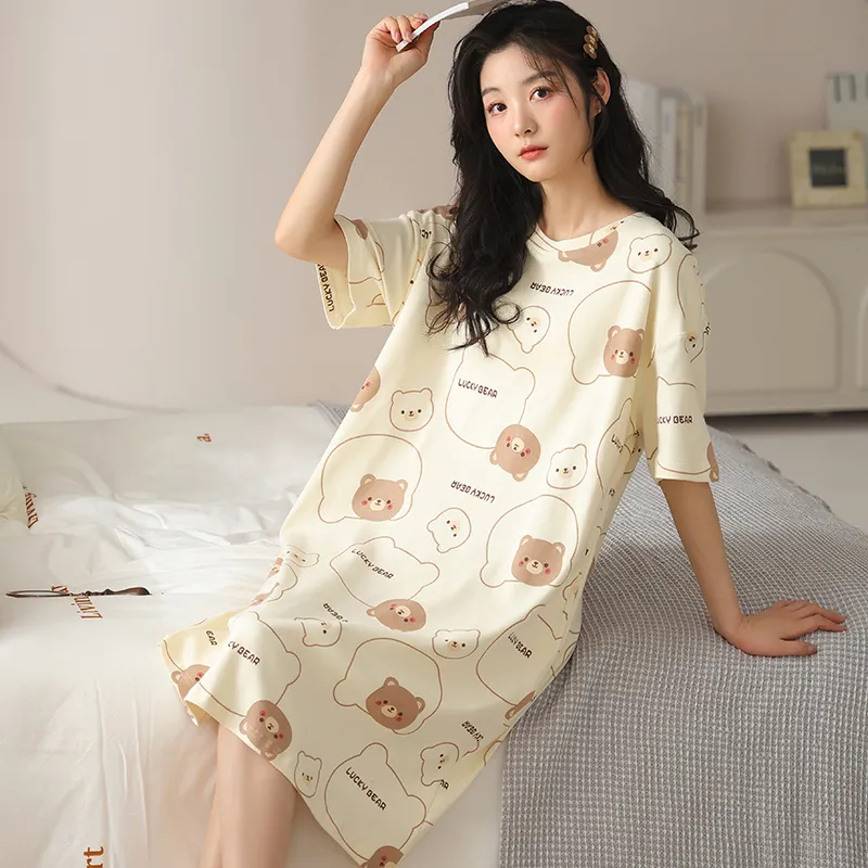 Lan Miao Nightgown Women's Image Color-3