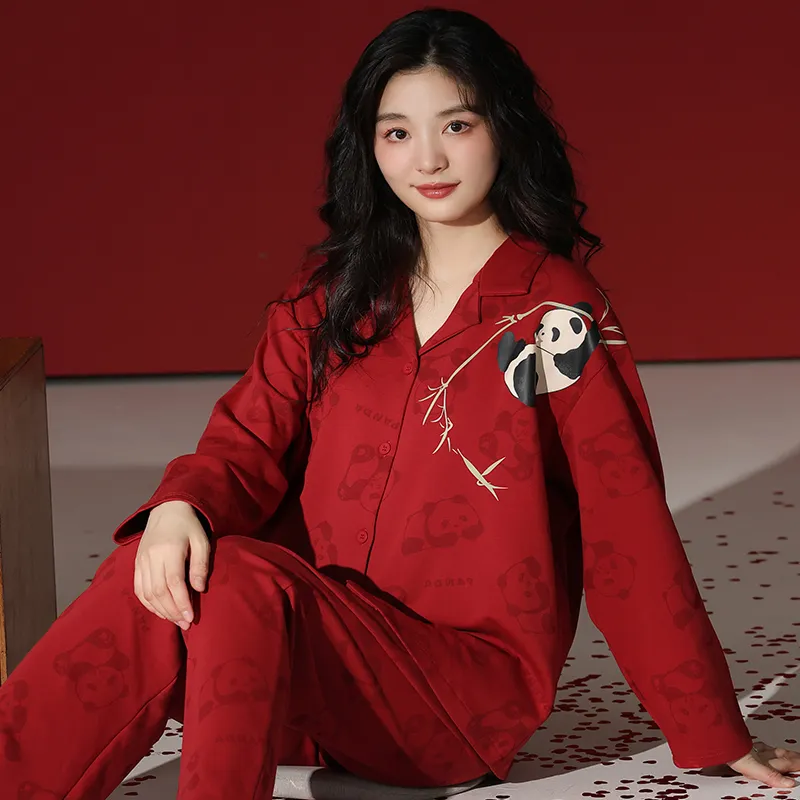 Lan Miao Pajama Set Women's Black-44