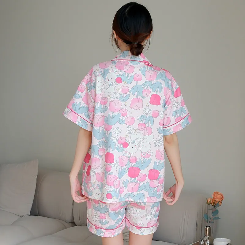 Lan Miao Pajama Set Women's QY Imitation Cotton Women's 24319-1