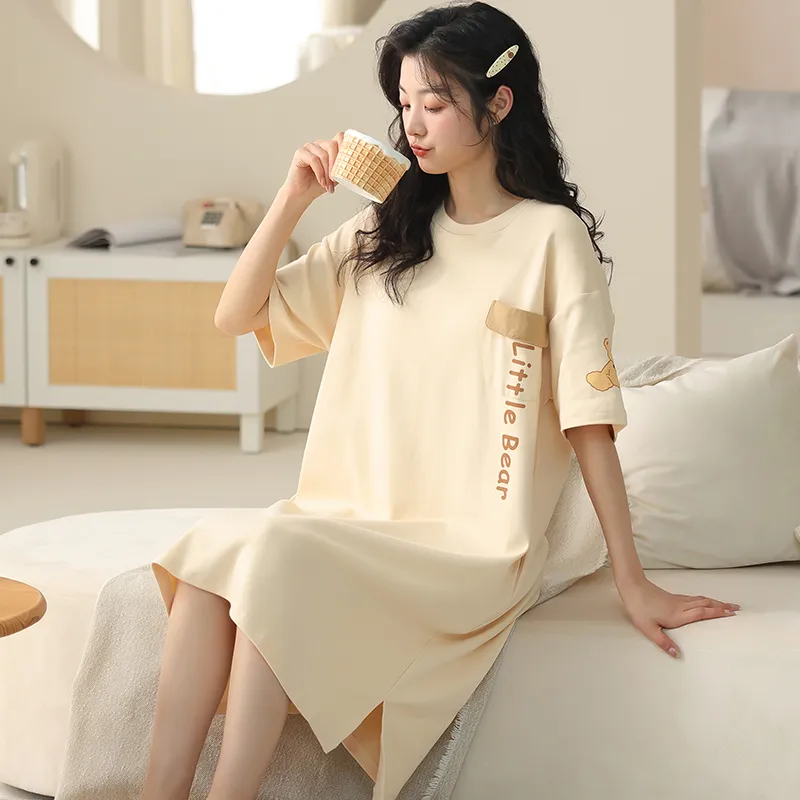 Lan Miao Nightgown Women's Image Color-2