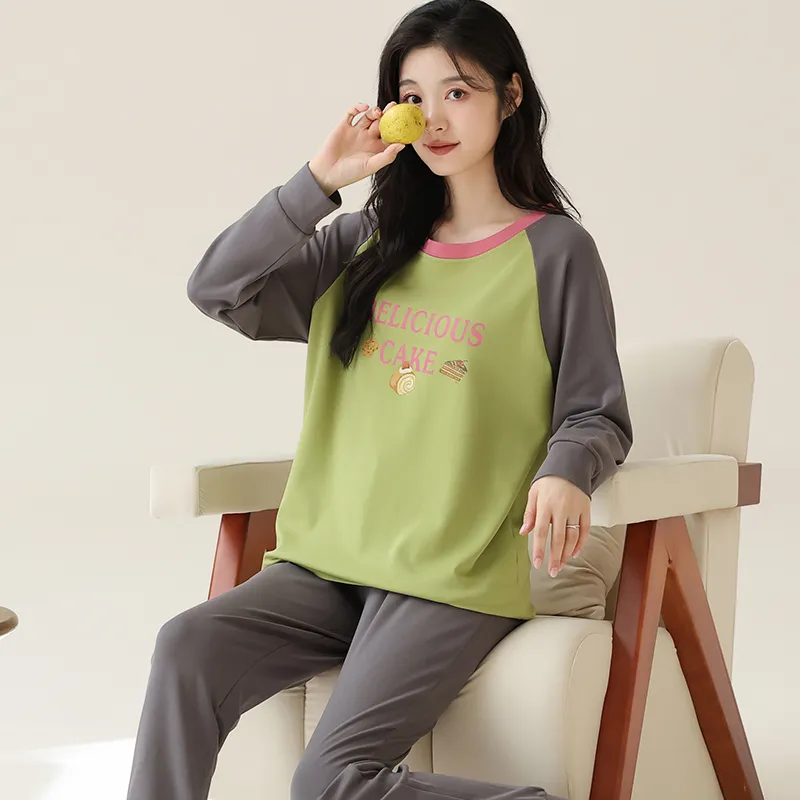 Lan Miao Pajama Set Women's Black-69