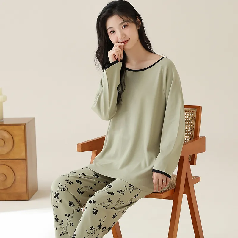 Lan Miao Pajama Set Women's Black-82