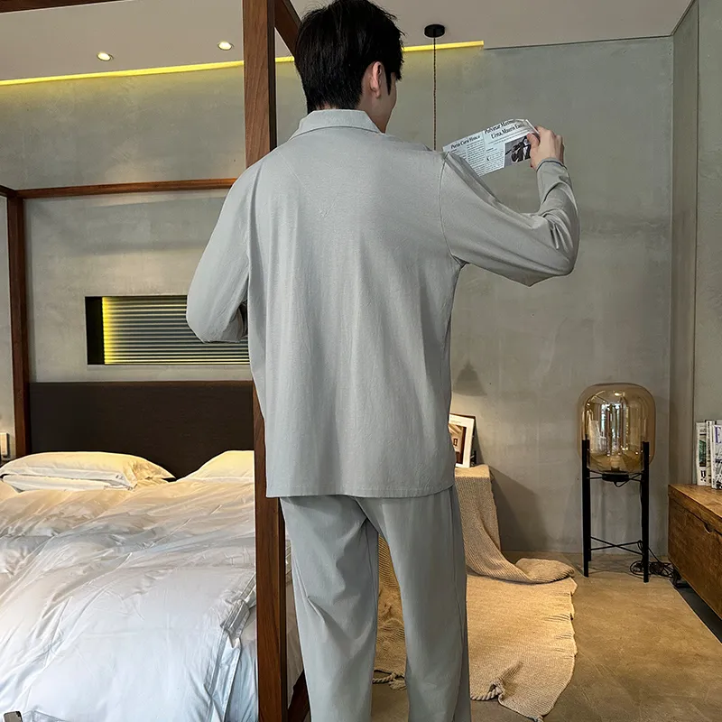 Lan Miao LAMIU Pajama Set Spring And Autumn Season Men's-14