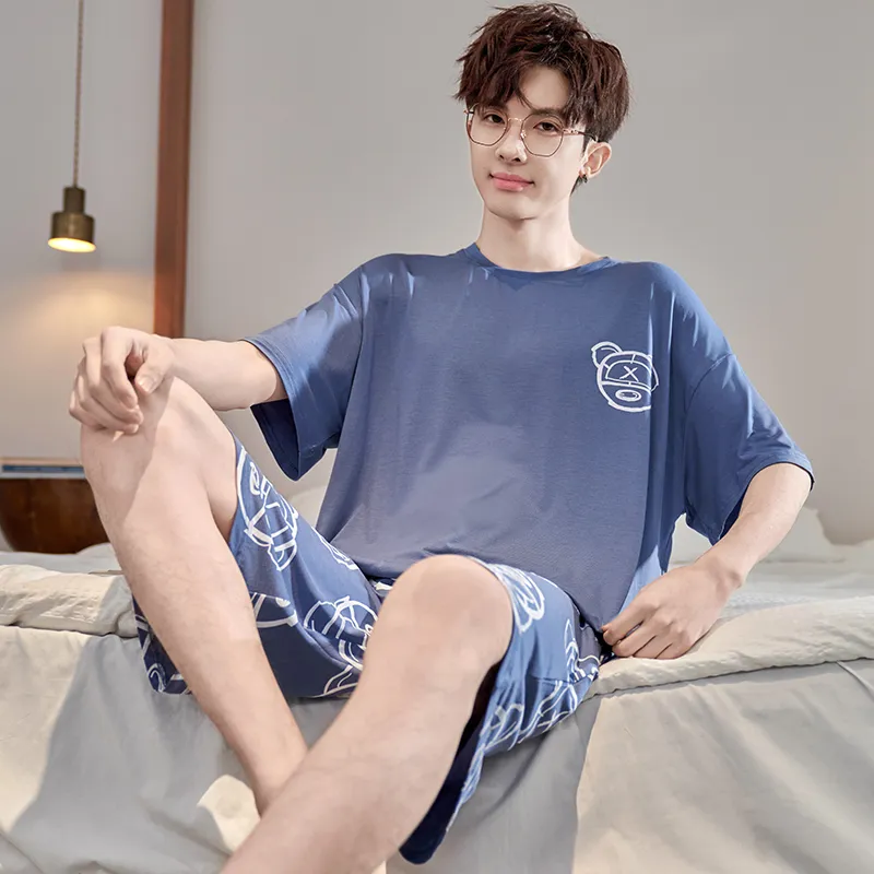 Lan Miao Pajama Set Men's Image Color-2