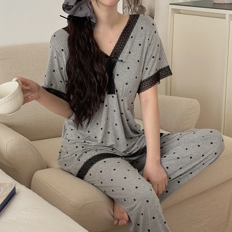 Lan Miao Pajama Set Women's Image Color-2
