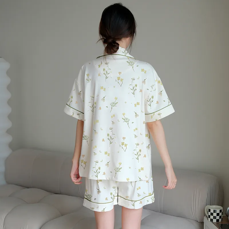 Lan Miao Pajama Set Women's QY Imitation Cotton Women's 24311-1