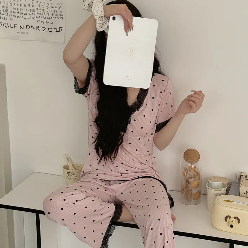 Lan Miao Pajama Set Women's Image Color-2