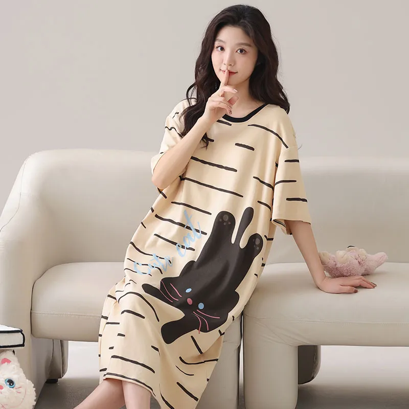 Lan Miao Nightgown Women's Image Color-2