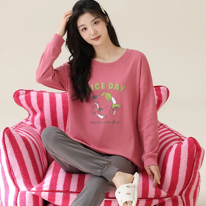 Lan Miao Pajama Set Women's Black-76