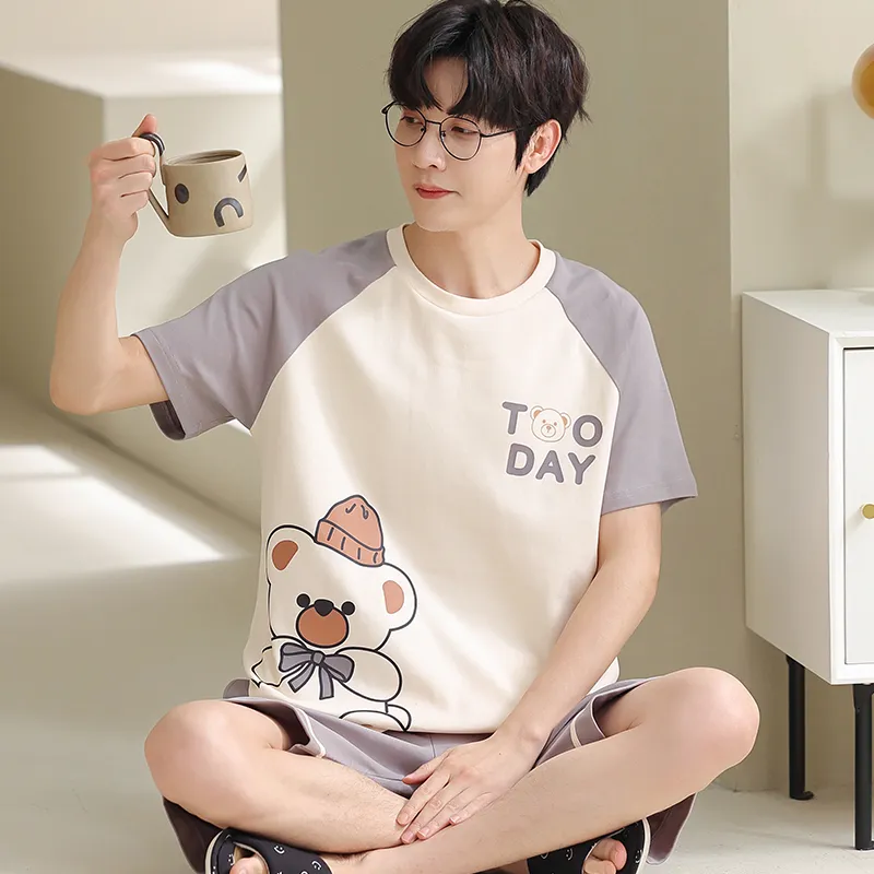Lan Miao Pajama Set Men's Image Color-3