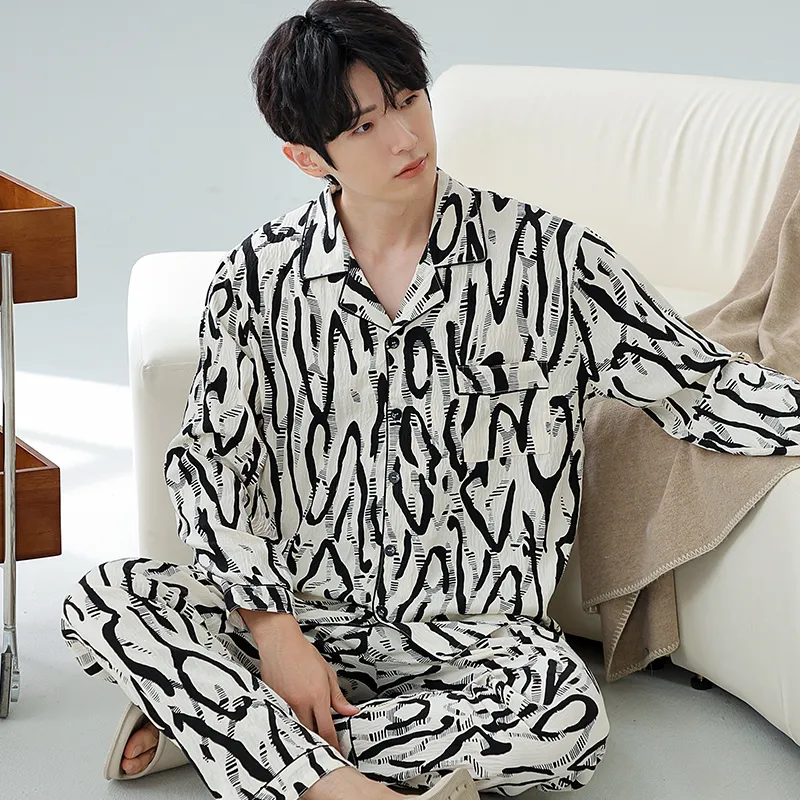 Lan Miao Pajama Set Men's Image Color-1