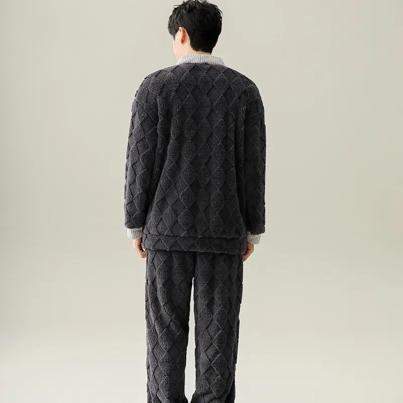 Lan Miao Pajama Set Men's Black-1