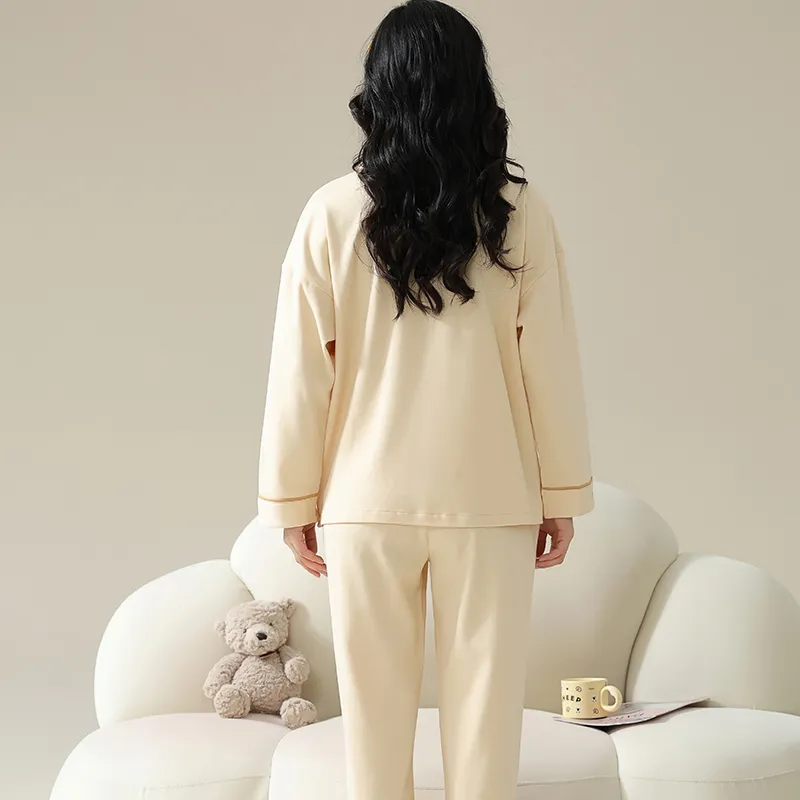 Lan Miao Pajama Set Women's Light Yellow-1